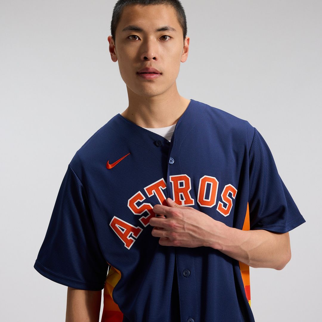 Houston Astros Jose Altuve Nike Alternate 2 Replica Jersey - Navy MLB Team Jersey Baseball Fan Apparel