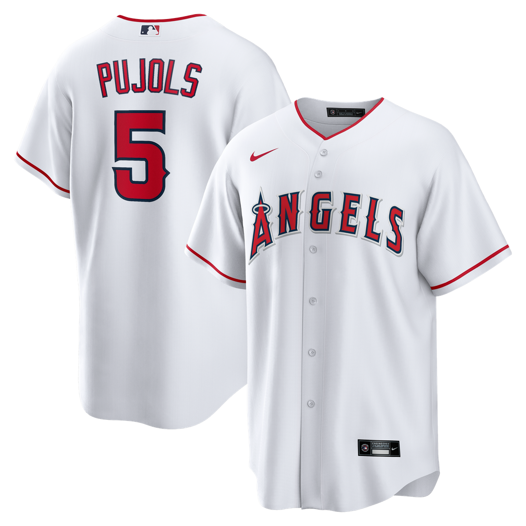Los Angeles Angels Albert Pujols Nike Home Retired Player Replica Jersey - White MLB Team Jersey Baseball Fan Apparel