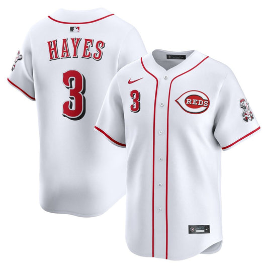 Cincinnati Reds Ke'Bryan Hayes Nike Home Limited Player Jersey - White MLB Team Jersey Baseball Fan Apparel