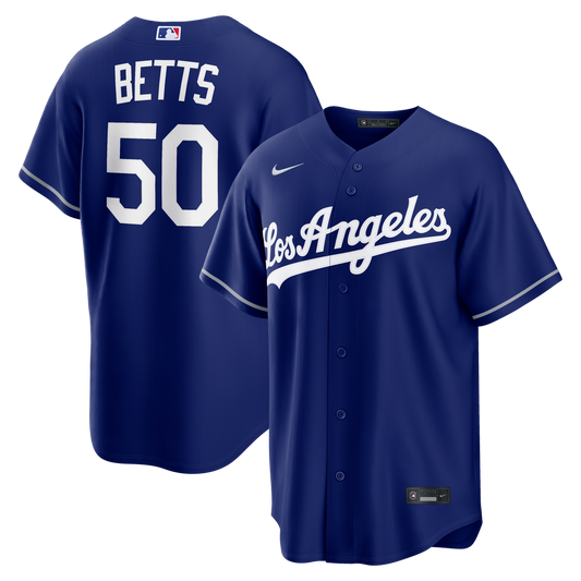 Los Angeles Dodgers Mookie Betts Nike Alternate Replica Jersey - Royal MLB Team Jersey Baseball Fan Apparel