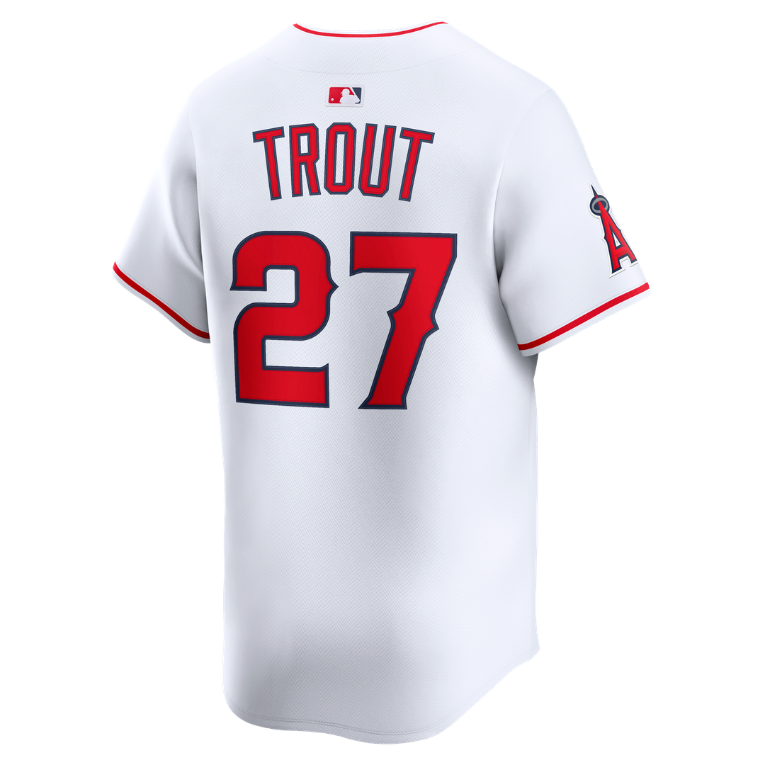 Los Angeles Angels Mike Trout Nike Home Limited Player Jersey - White MLB Team Jersey Baseball Fan Apparel