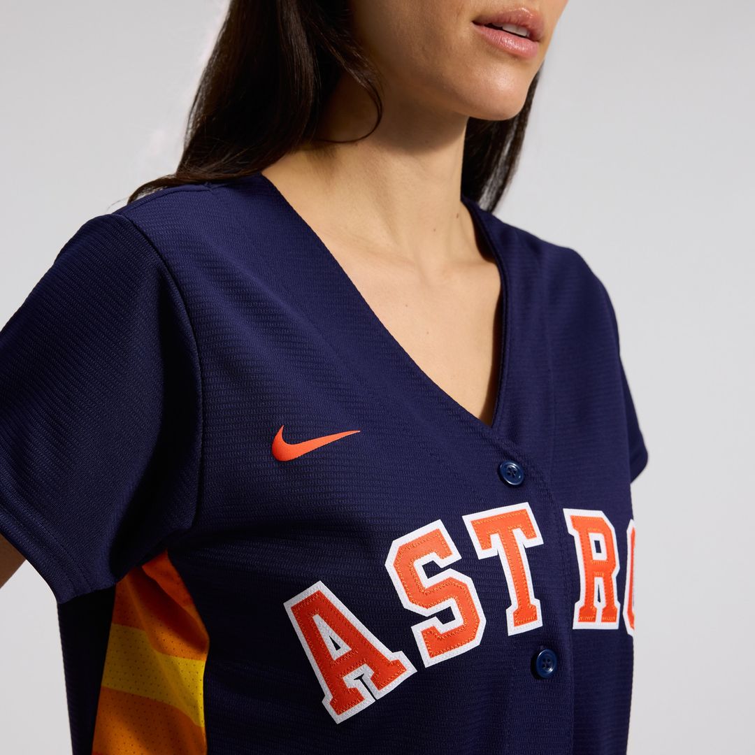 Houston Astros Jose Altuve Nike Women's Alternate Replica Player Jersey - Navy MLB Team Jersey Baseball Fan Apparel