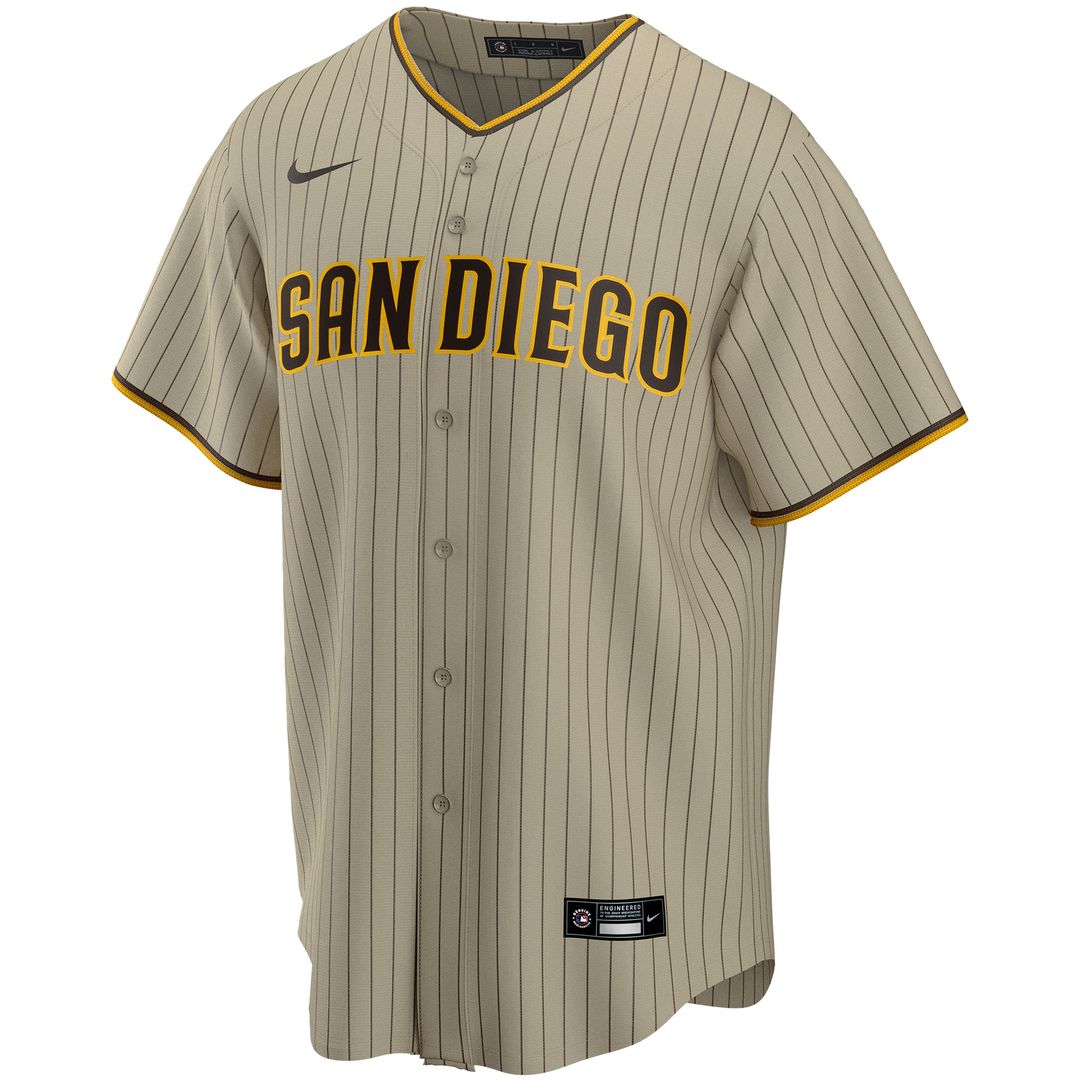 San Diego Padres Fernando Tatis Jr. Nike Alternate Replica Player Jersey - Tan MLB Team Jersey Baseball Fan Apparel