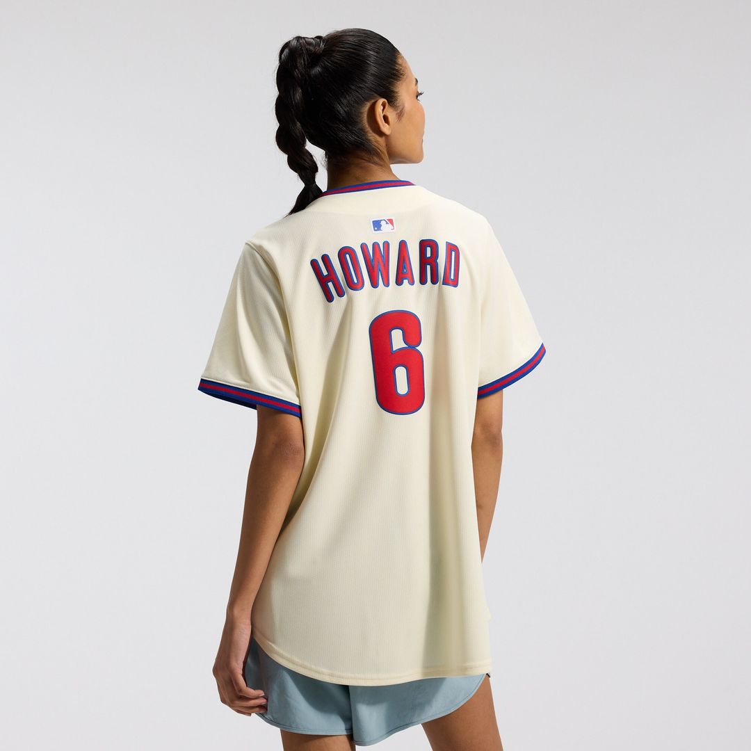 Philadelphia Phillies Ryan Howard Nike Women's Alternate 2 Limited Jersey - Cream MLB Team Jersey Baseball Fan Apparel