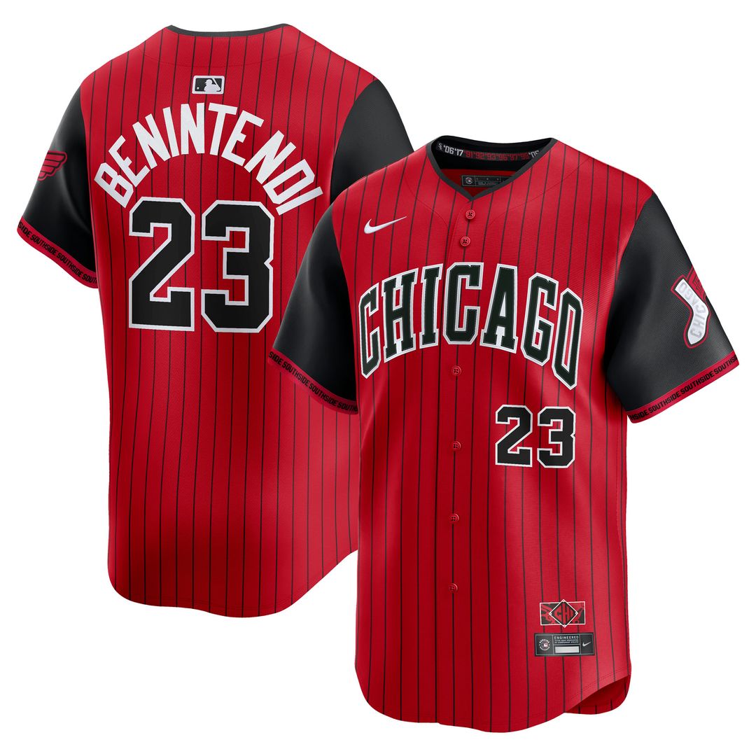 Chicago White Sox Andrew Benintendi Nike 2025 City Connect Limited Player Jersey - Red/Black MLB Team Jersey Baseball Fan Apparel