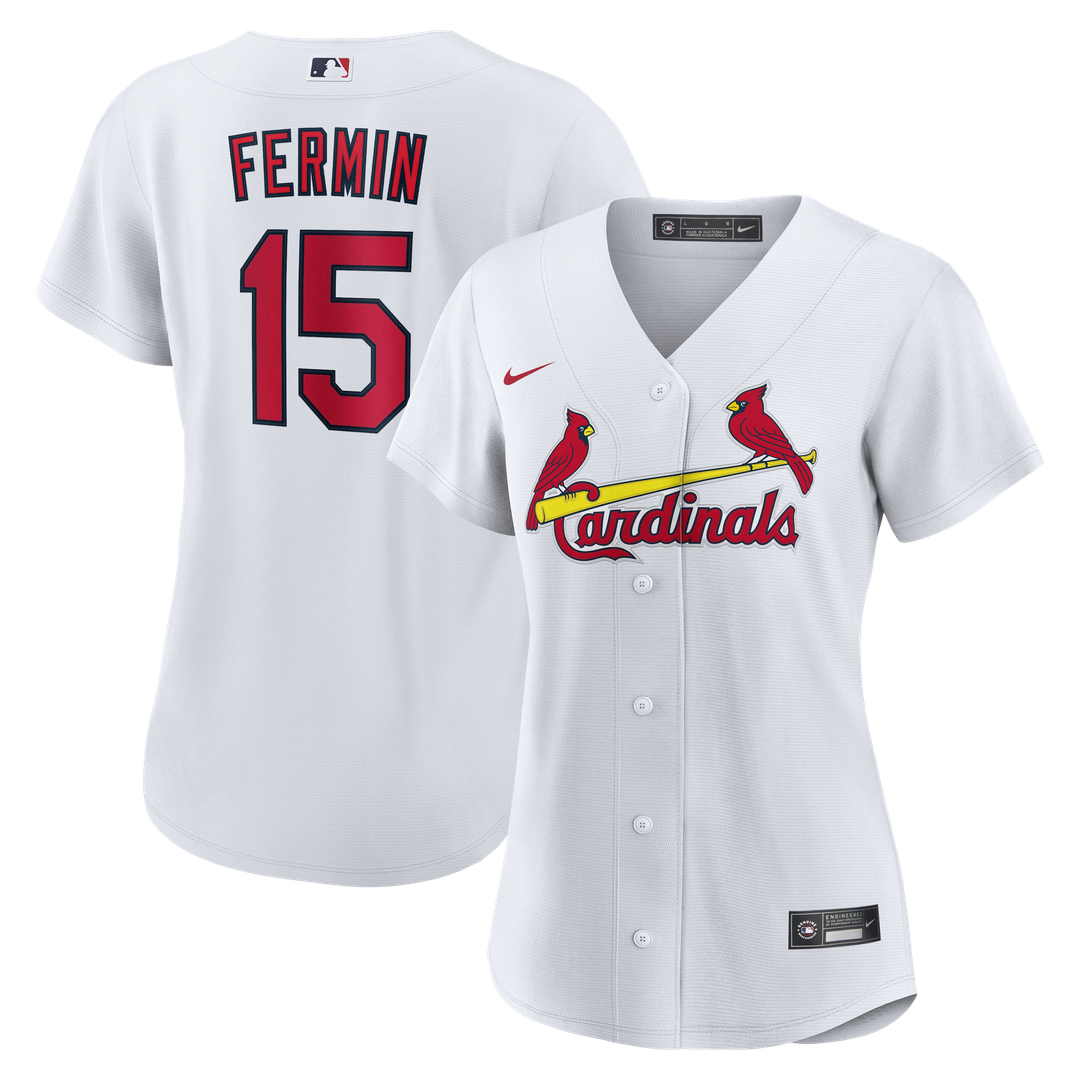 St. Louis Cardinals José Fermín Nike Women's Home Replica Jersey - White MLB Team Jersey Baseball Fan Apparel