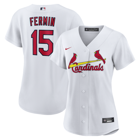 St. Louis Cardinals José Fermín Nike Women's Home Replica Jersey - White MLB Team Jersey Baseball Fan Apparel
