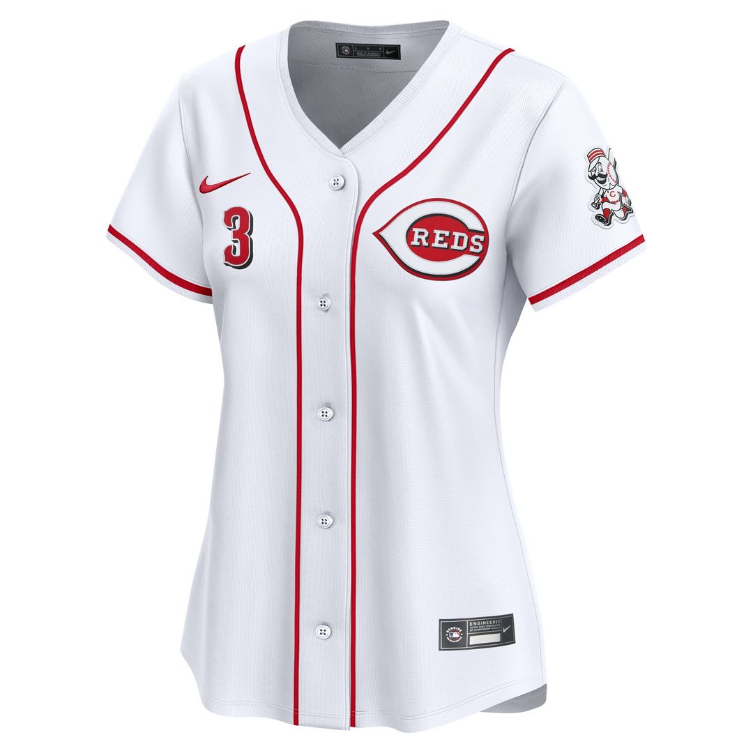 Cincinnati Reds Ke'Bryan Hayes Nike Women's Home Limited Player Jersey - White MLB Team Jersey Baseball Fan Apparel
