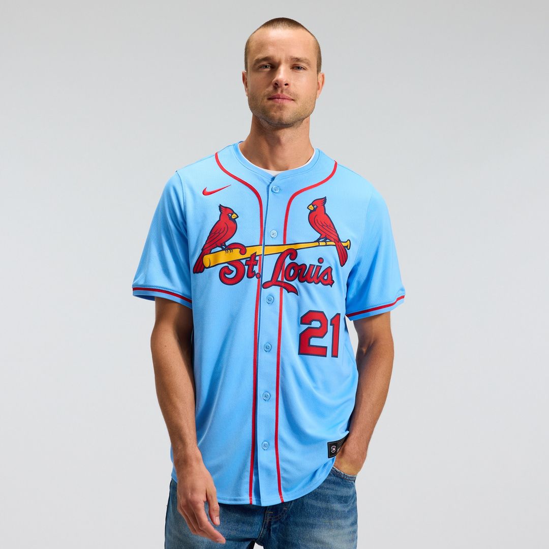 St. Louis Cardinals Lars Nootbaar Nike Alternate Limited Jersey - Light Blue MLB Team Jersey Baseball Fan Apparel