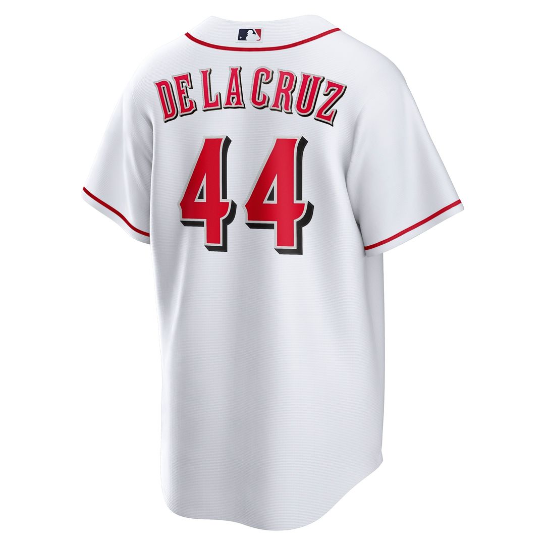 Cincinnati Reds Elly De La Cruz Nike Home Replica Jersey - White MLB Team Jersey Baseball Fan Apparel
