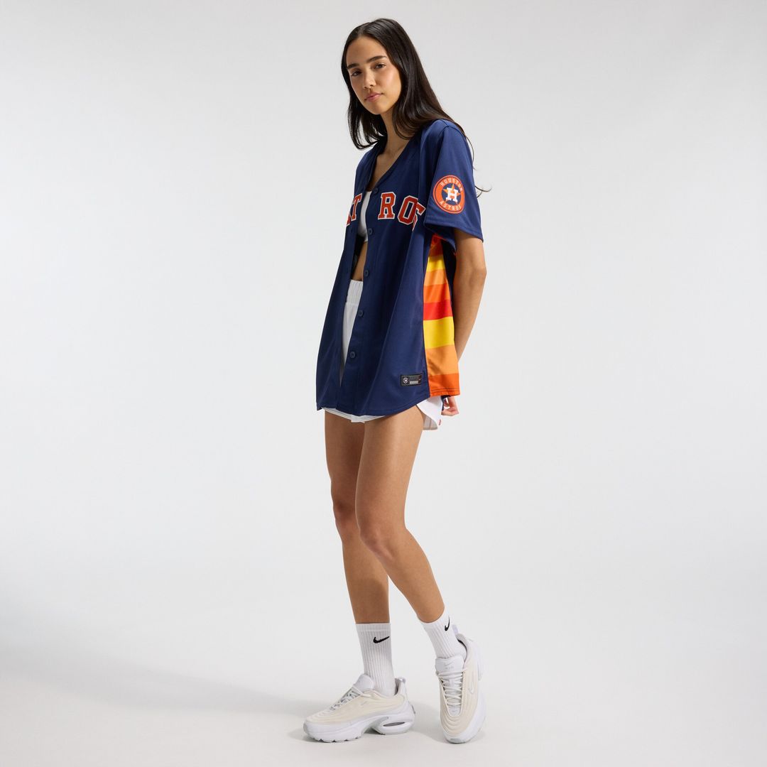 Houston Astros Jose Altuve Nike Women's Alternate Limited Player Jersey - Navy MLB Team Jersey Baseball Fan Apparel