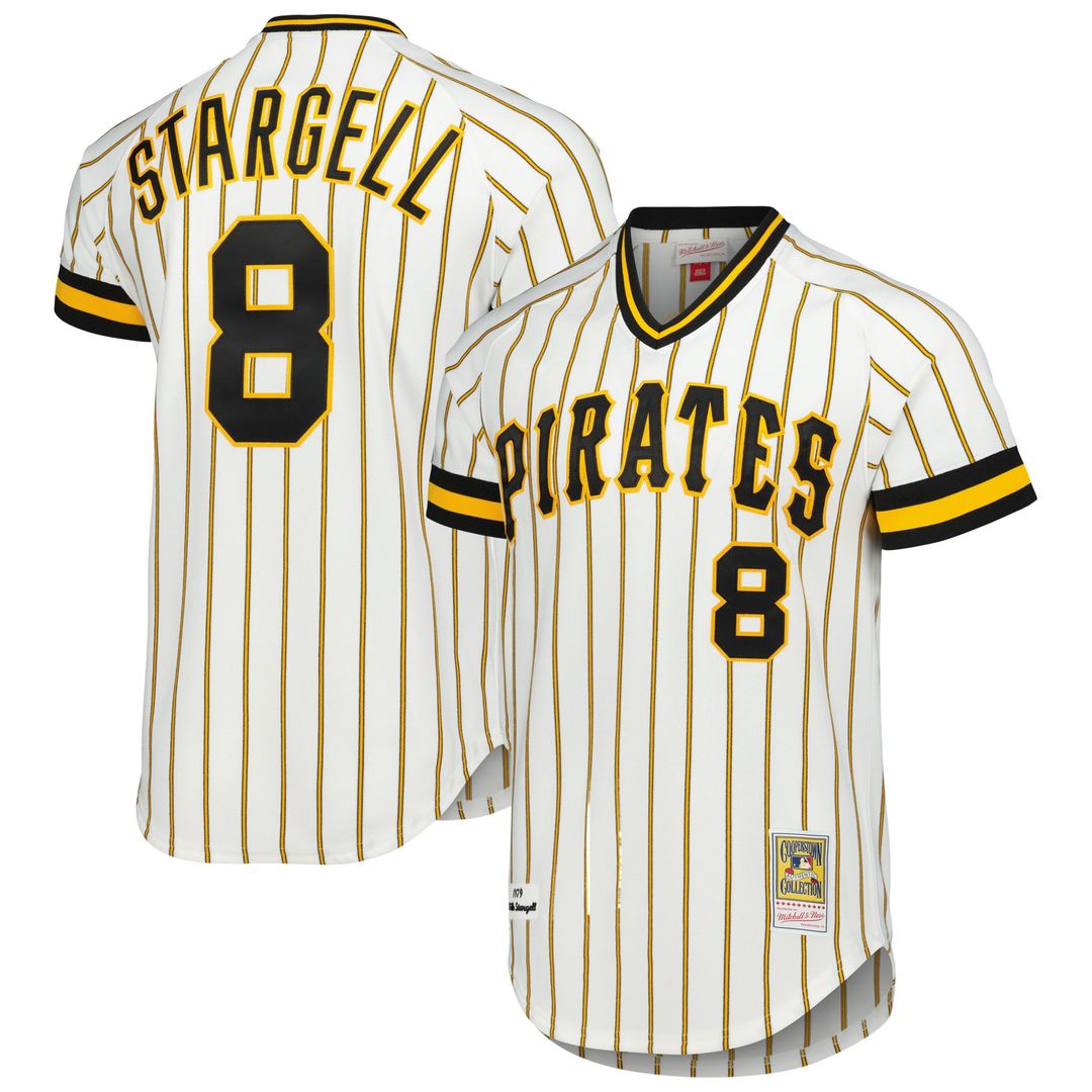 Pittsburgh Pirates Willie Stargell Mitchell & Ness 1979 Throwback Authentic Jersey - Gold MLB Team Jersey Baseball Fan Apparel