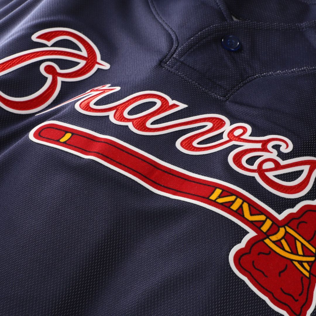 Atlanta Braves John Smoltz Mitchell & Ness Authentic Batting Practice Jersey - Navy MLB Team Jersey Baseball Fan Apparel