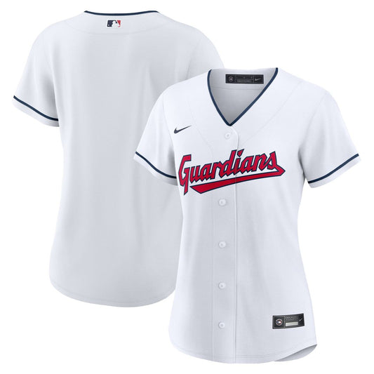 Cleveland Guardians Women's Nike Home Replica Team Jersey - White MLB Team Jersey Baseball Fan Apparel
