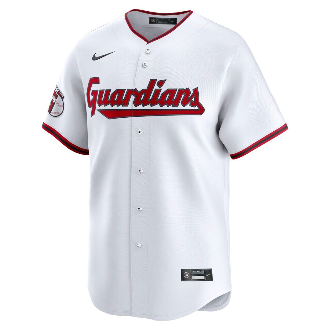 Cleveland Guardians Bo Naylor Nike Home Limited Player Jersey - White MLB Team Jersey Baseball Fan Apparel