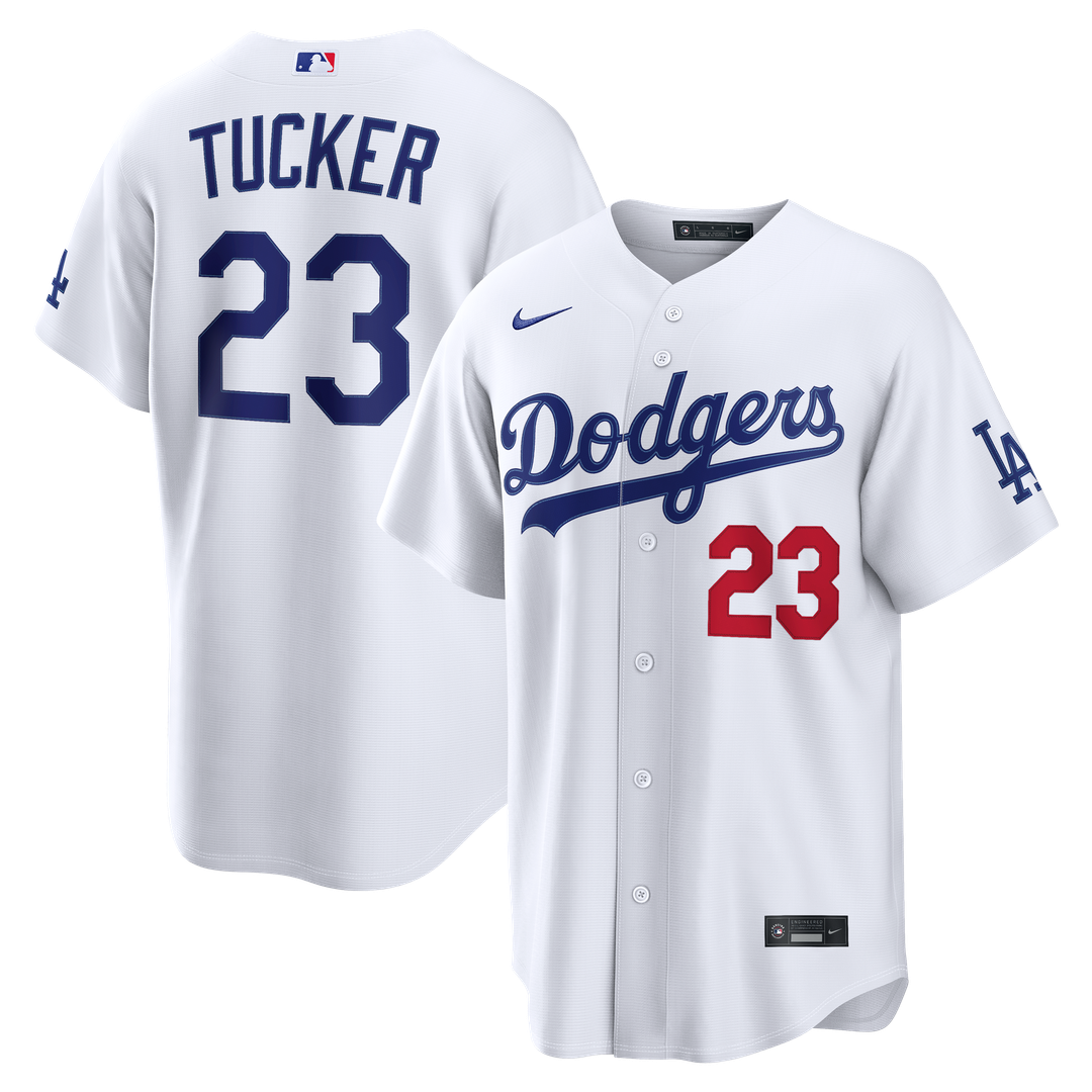 Los Angeles Dodgers Kyle Tucker Nike Home Stadium Jersey - White MLB Team Jersey Baseball Fan Apparel