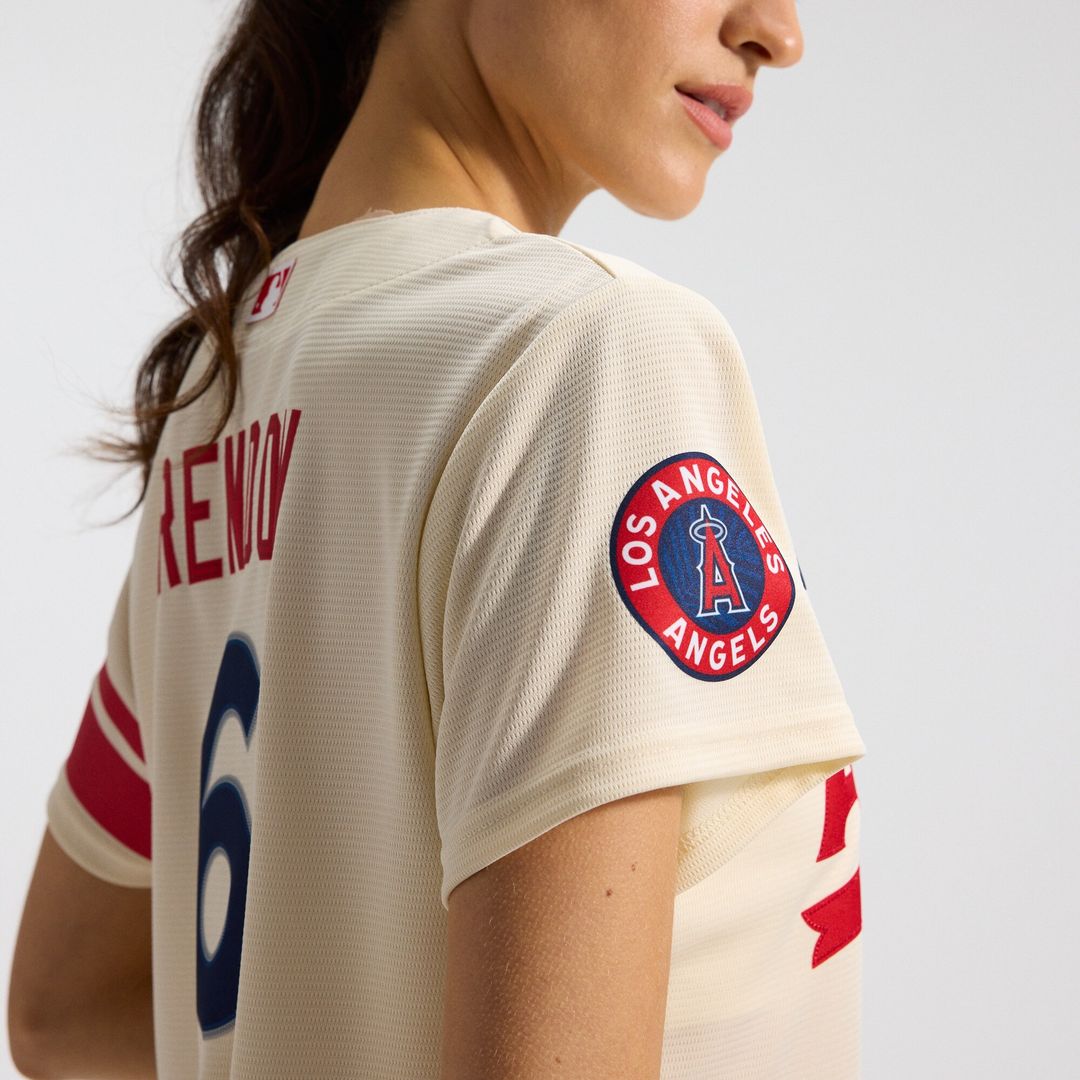 Los Angeles Angels Anthony Rendon Nike Women's City Connect Replica Player Jersey - Cream MLB Team Jersey Baseball Fan Apparel