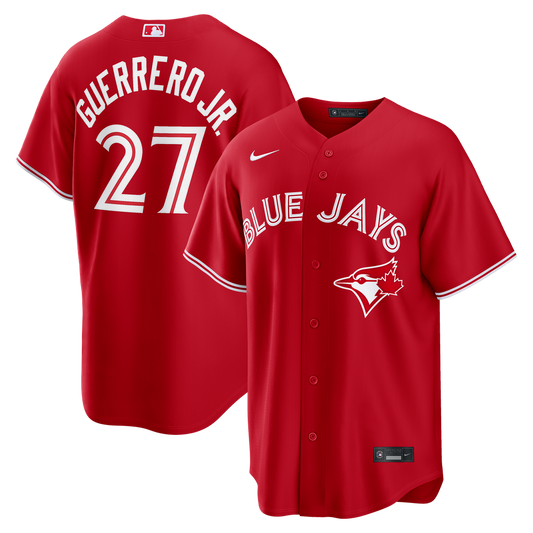 Toronto Blue Jays Vladimir Guerrero Jr. Nike Canada Day Replica Jersey - Red MLB Team Jersey Baseball Fan Apparel
