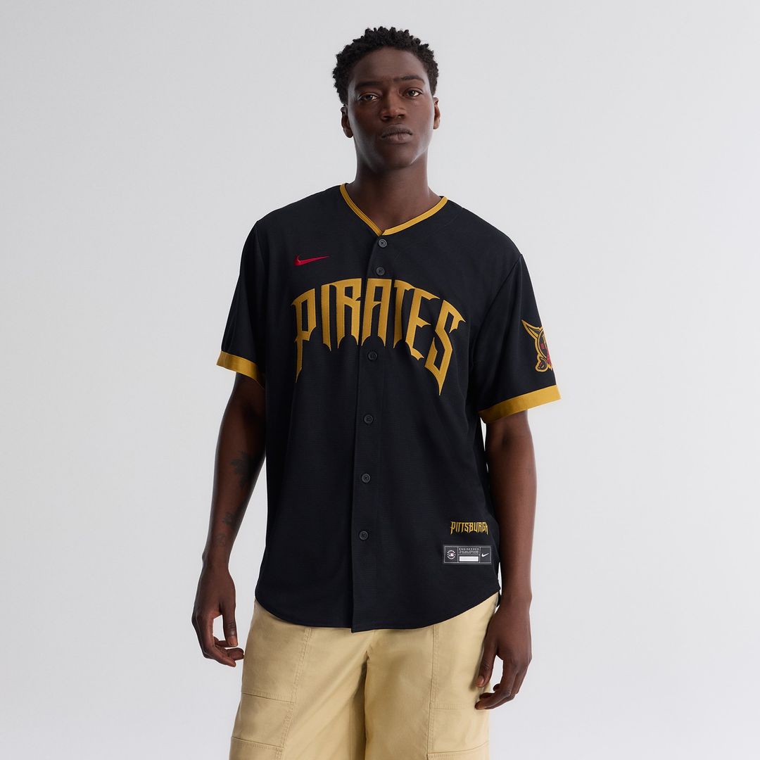 Pittsburgh Pirates Oneil Cruz Nike 2026 City Connect Stadium Jersey - Black MLB Team Jersey Baseball Fan Apparel