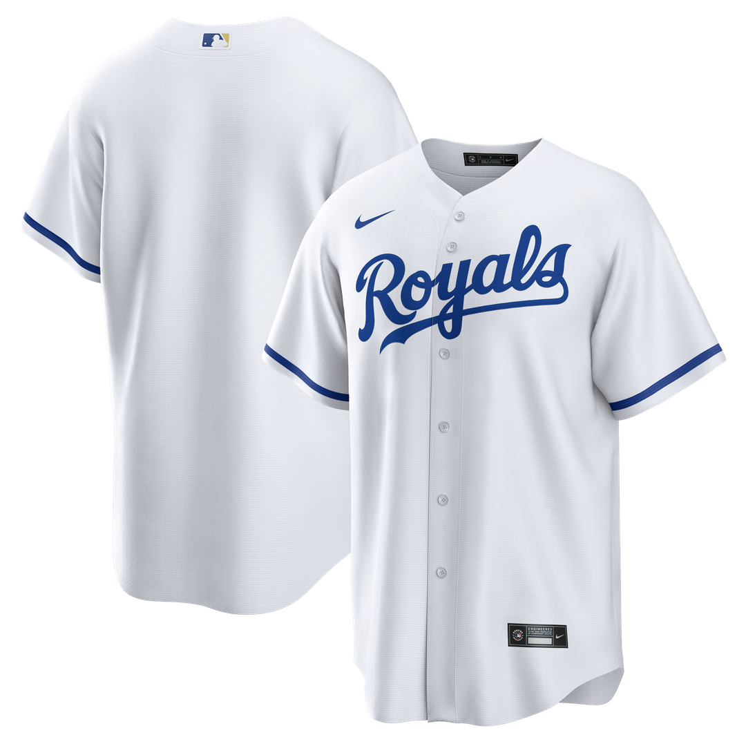 Kansas City Royals Nike Home Big & Tall Replica Jersey - White MLB Team Jersey Baseball Fan Apparel