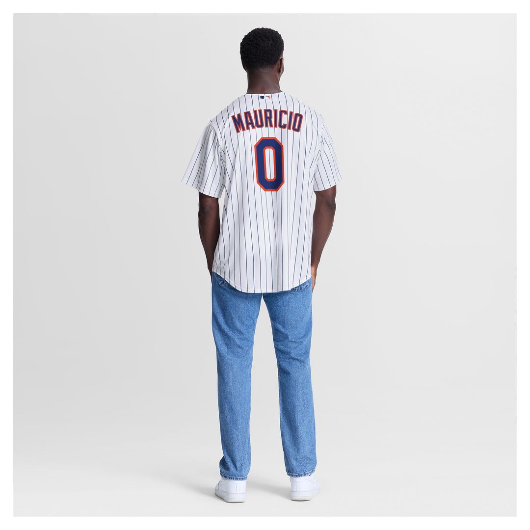 New York Mets Ronny Mauricio Nike Home Replica Jersey - White MLB Team Jersey Baseball Fan Apparel