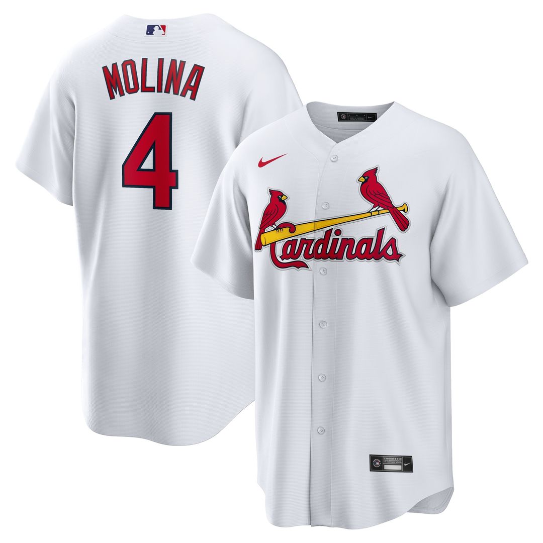 St. Louis Cardinals Yadier Molina Nike Home Replica Retired Player Jersey - White MLB Team Jersey Baseball Fan Apparel