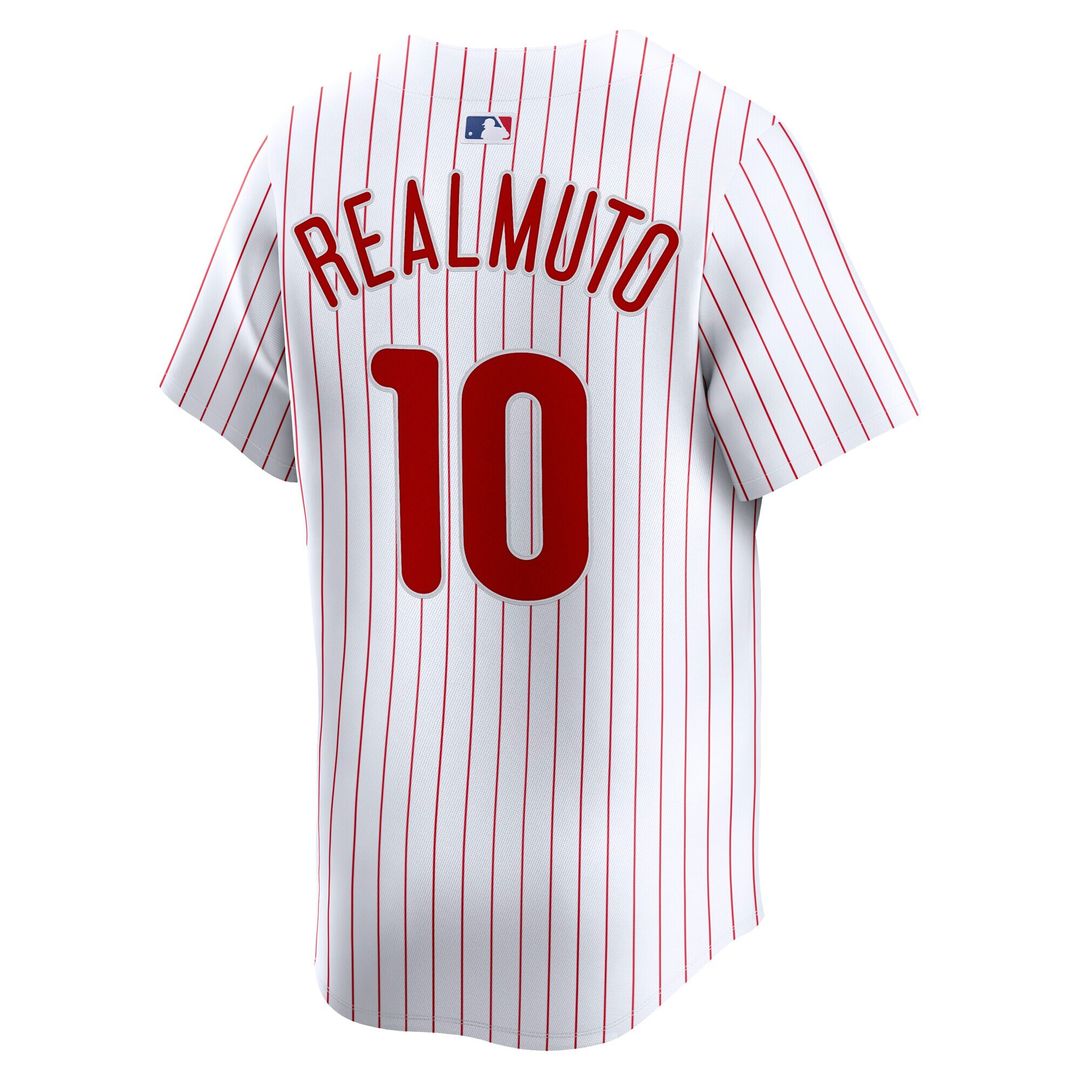 Philadelphia Phillies J.T. Realmuto Nike Home Limited Player Jersey - White MLB Team Jersey Baseball Fan Apparel