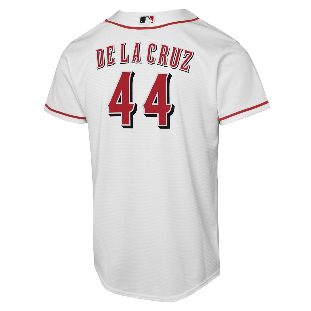 Cincinnati Reds Elly De La Cruz Nike Youth Home Replica Player Jersey - White MLB Team Jersey Baseball Fan Apparel