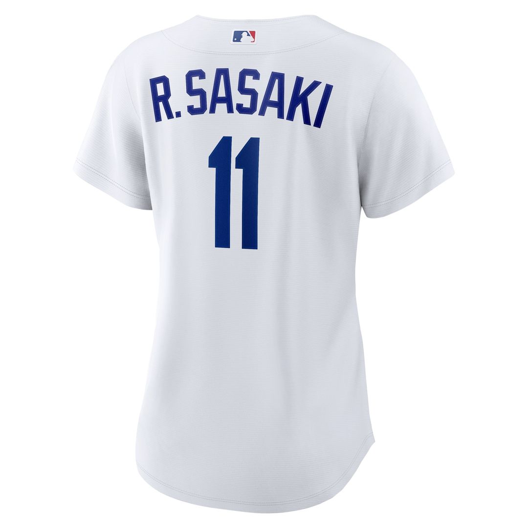 Los Angeles Dodgers Rōki Sasaki Nike Women's Replica Jersey - White MLB Team Jersey Baseball Fan Apparel