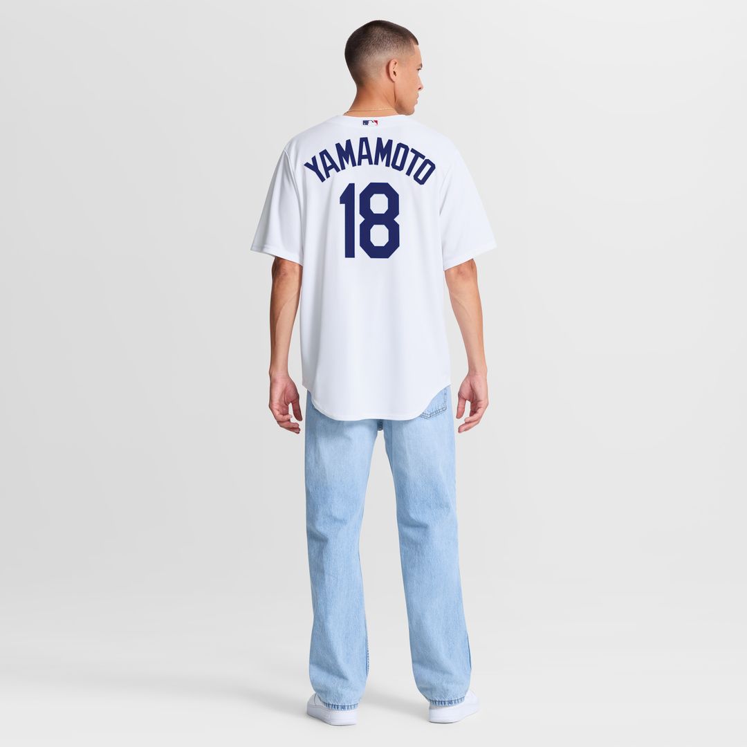 Los Angeles Dodgers Yoshinobu Yamamoto Nike Home Replica Jersey - White MLB Team Jersey Baseball Fan Apparel
