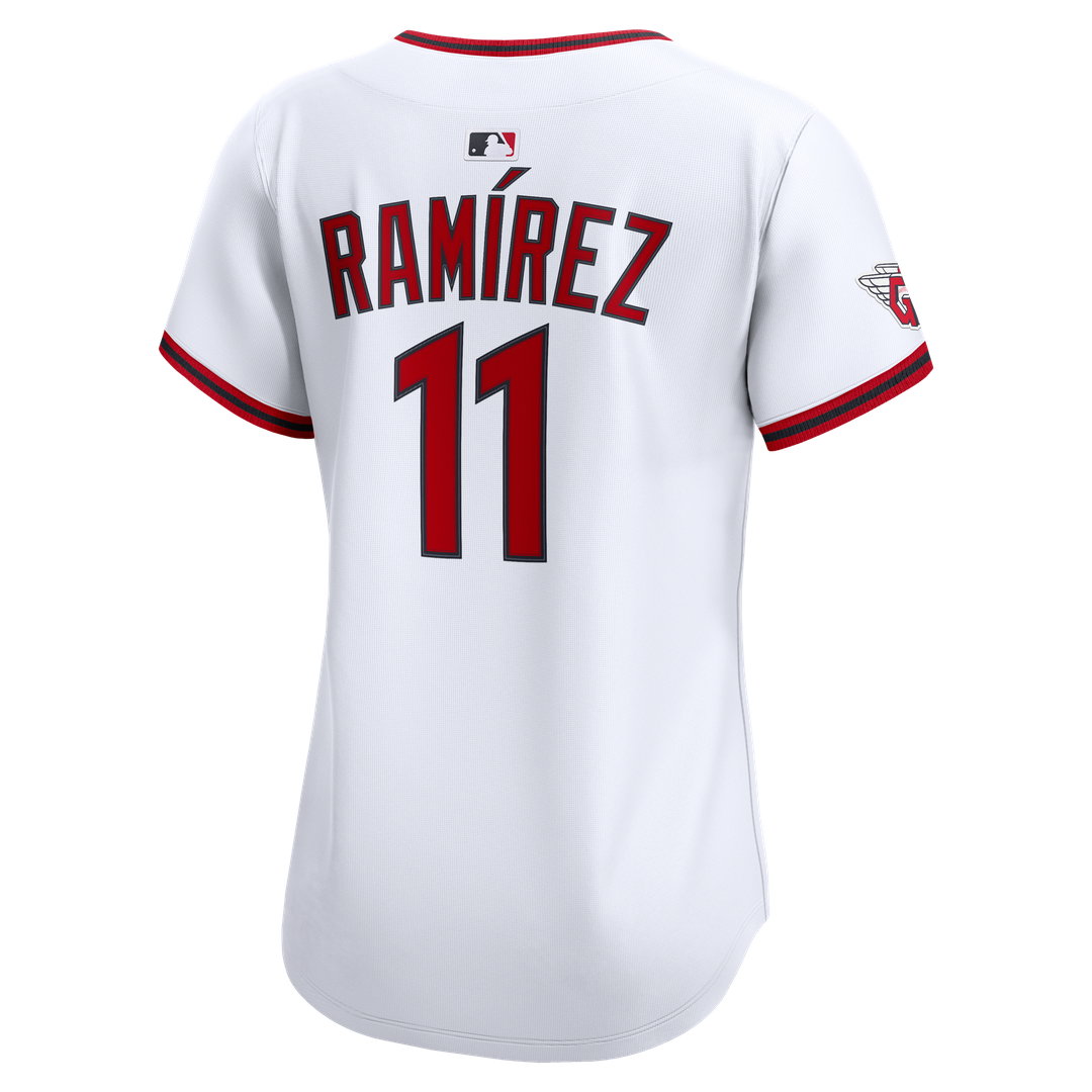 Cleveland Guardians José Ramírez Nike Women's Home Limited Player Jersey - White MLB Team Jersey Baseball Fan Apparel