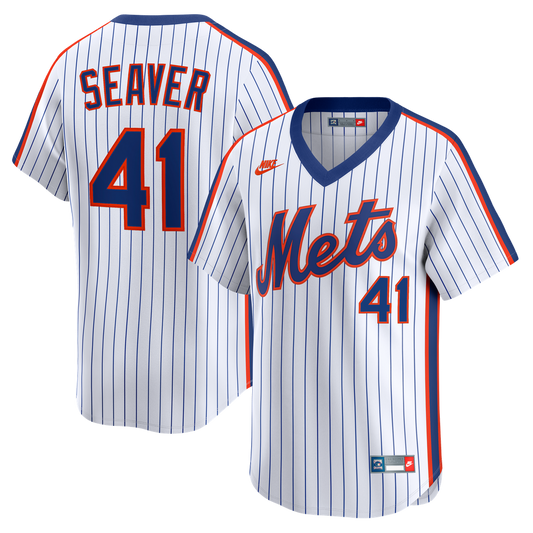 New York Mets Tom Seaver Nike Cooperstown Limited Jersey - White MLB Team Jersey Baseball Fan Apparel