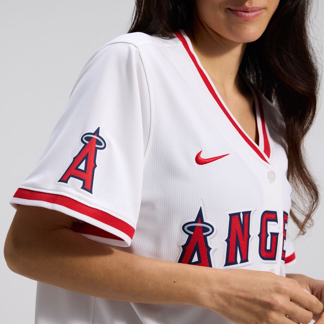 Los Angeles Angels Nike Women's Home Limited Jersey - White MLB Team Jersey Baseball Fan Apparel