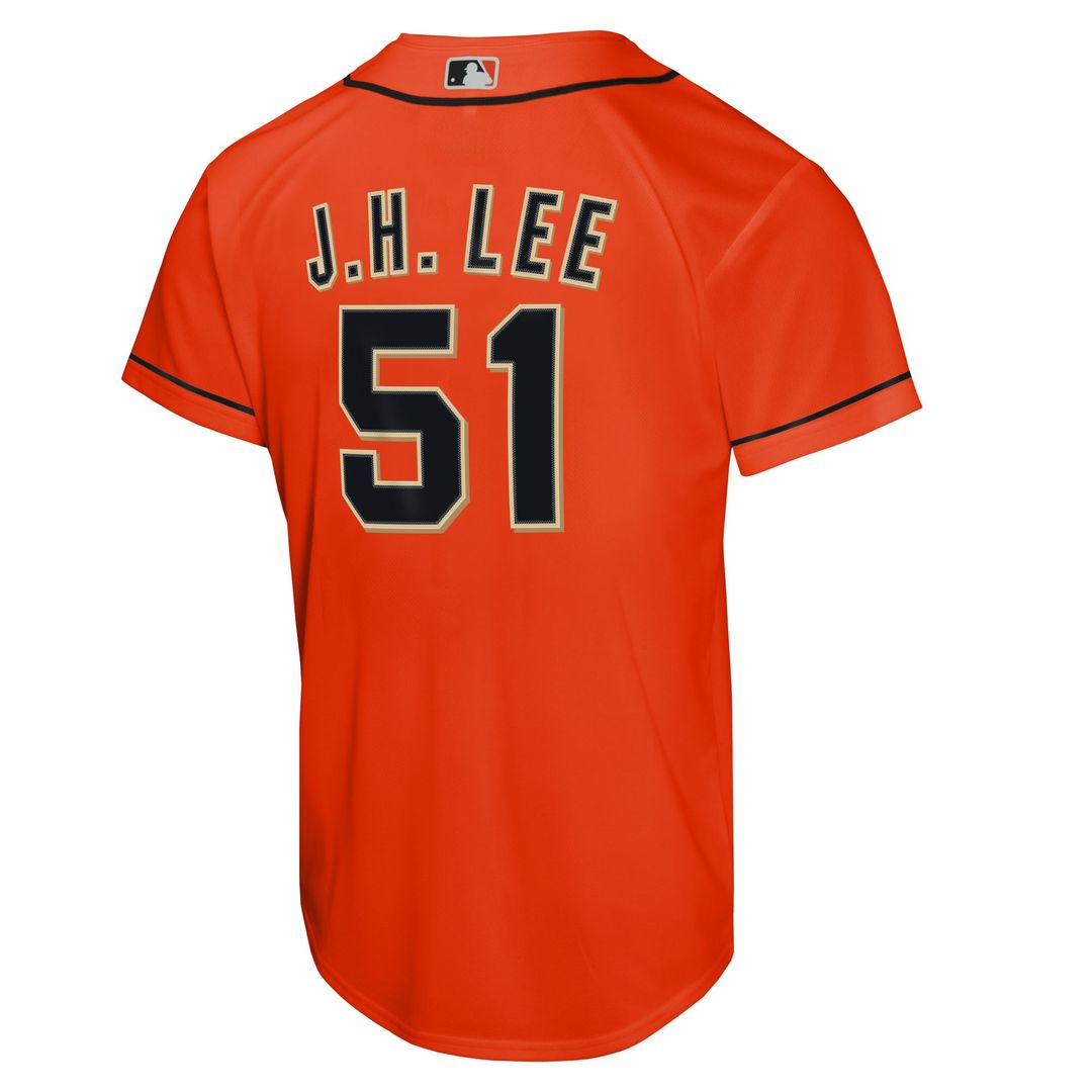 San Francisco Giants Jung Hoo Lee Nike Youth Alternate 2 Replica Jersey - Black MLB Team Jersey Baseball Fan Apparel