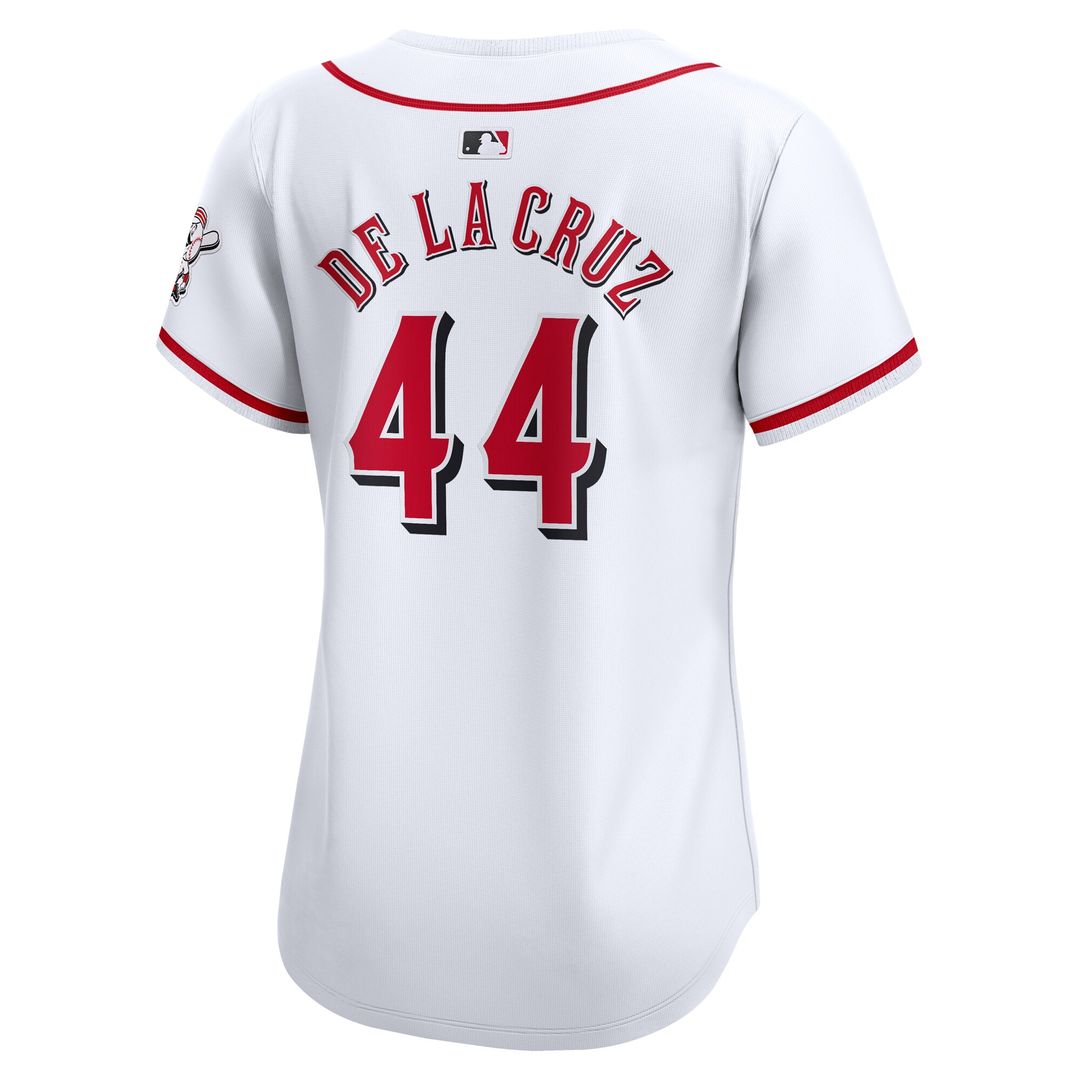 Cincinnati Reds Elly De La Cruz Nike Women's Home Limited Player Jersey - White MLB Team Jersey Baseball Fan Apparel