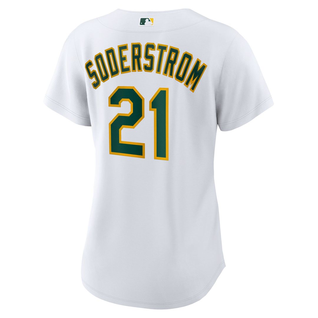 Athletics Tyler Soderstrom Nike Women's Home Replica Jersey - White MLB Team Jersey Baseball Fan Apparel