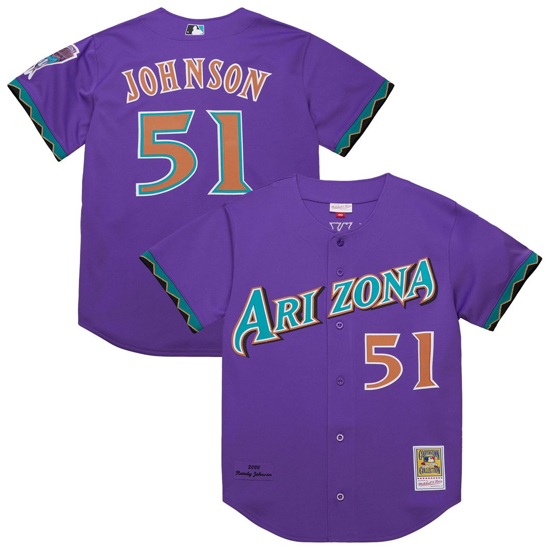 Arizona Diamondbacks Randy Johnson Mitchell & Ness 2001 Authentic Jersey - Black MLB Team Jersey Baseball Fan Apparel