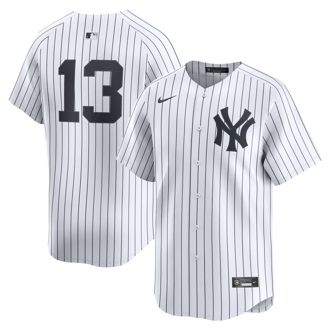 New York Yankees Jazz Chisholm Jr. Nike Home Limited Player Jersey - White MLB Team Jersey Baseball Fan Apparel