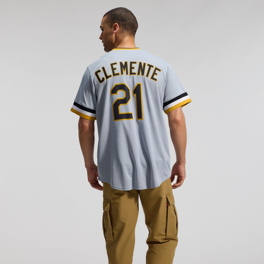 Pittsburgh Pirates Roberto Clemente Nike Throwback Cooperstown Limited Jersey - Gray MLB Team Jersey Baseball Fan Apparel