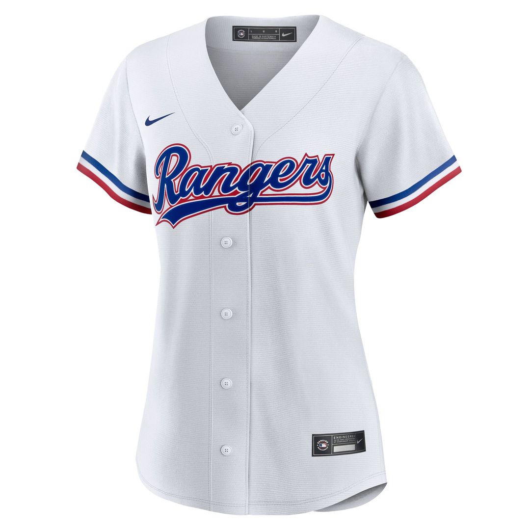 Texas Rangers Josh Jung Nike Women's Home Replica Jersey - White MLB Team Jersey Baseball Fan Apparel