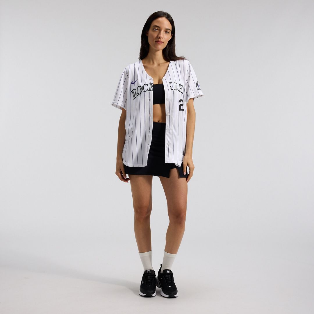 Colorado Rockies Kris Bryant Nike Women's Home Limited Player Jersey - White MLB Team Jersey Baseball Fan Apparel