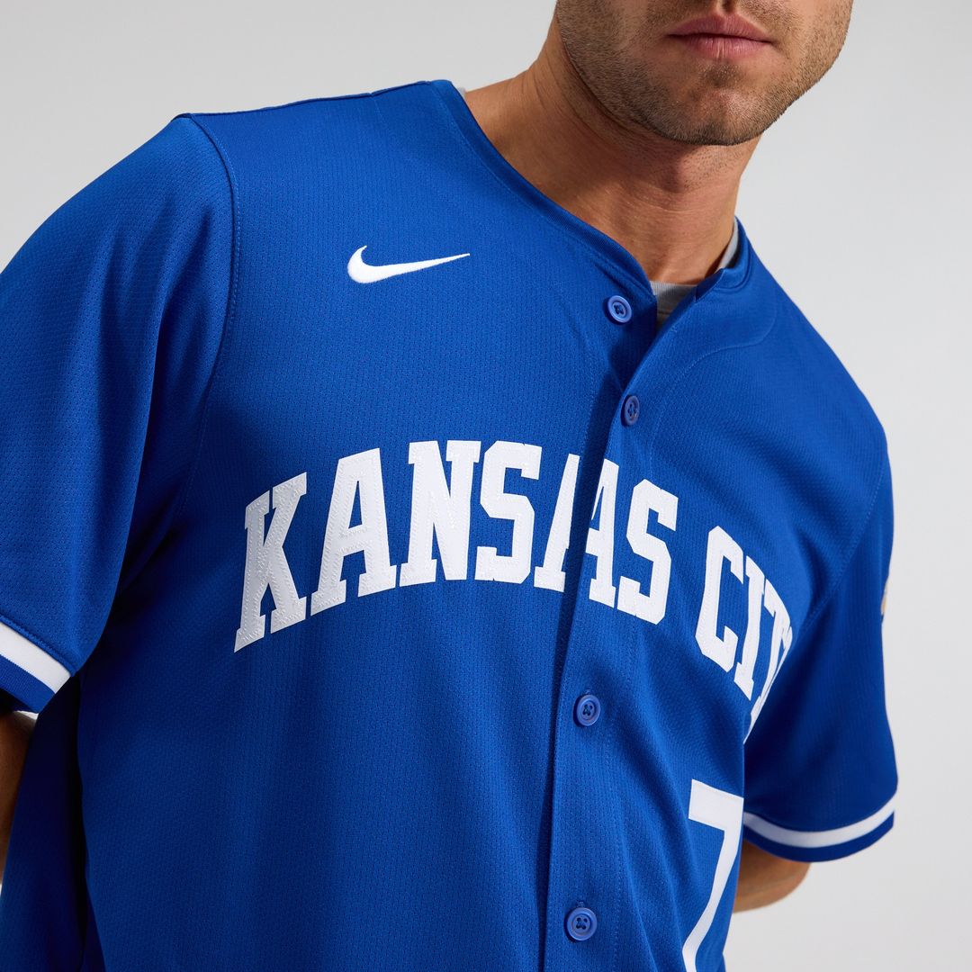 Kansas City Royals Bobby Witt Jr. Nike Alternate 2 Limited Player Jersey - Royal MLB Team Jersey Baseball Fan Apparel