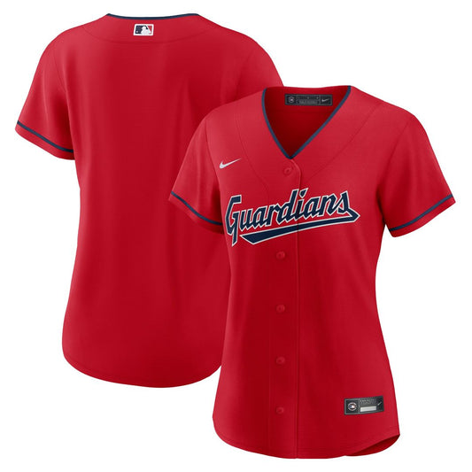 Cleveland Guardians Nike Women's Alternate Replica Team Jersey - Red MLB Team Jersey Baseball Fan Apparel