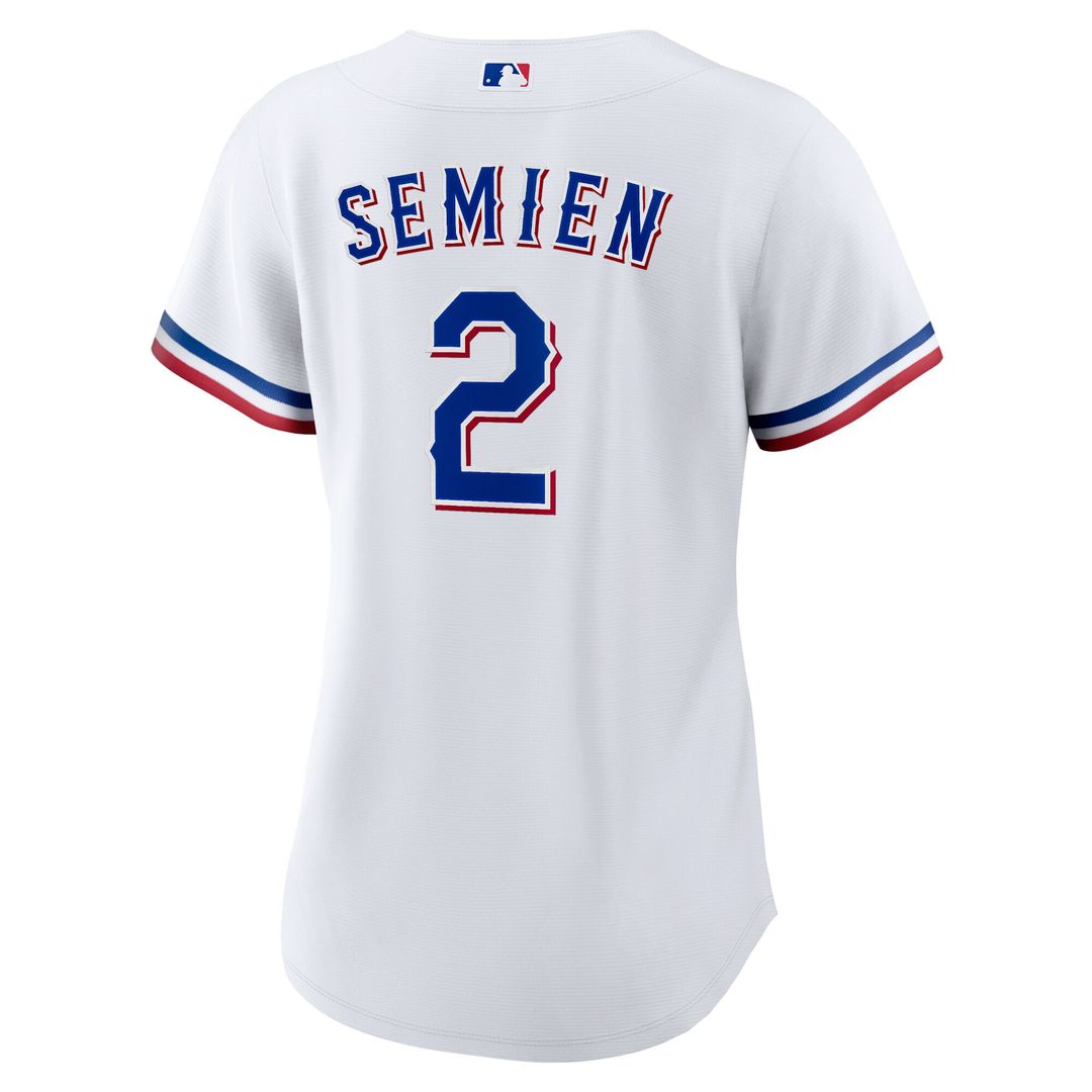 Texas Rangers Marcus Semien Nike Women's Home Replica Player Jersey - White MLB Team Jersey Baseball Fan Apparel