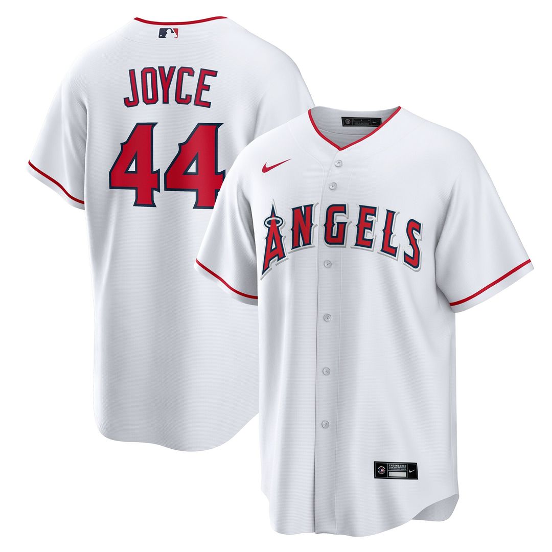 Los Angeles Angels Ben Joyce Nike Home Replica Jersey - White MLB Team Jersey Baseball Fan Apparel