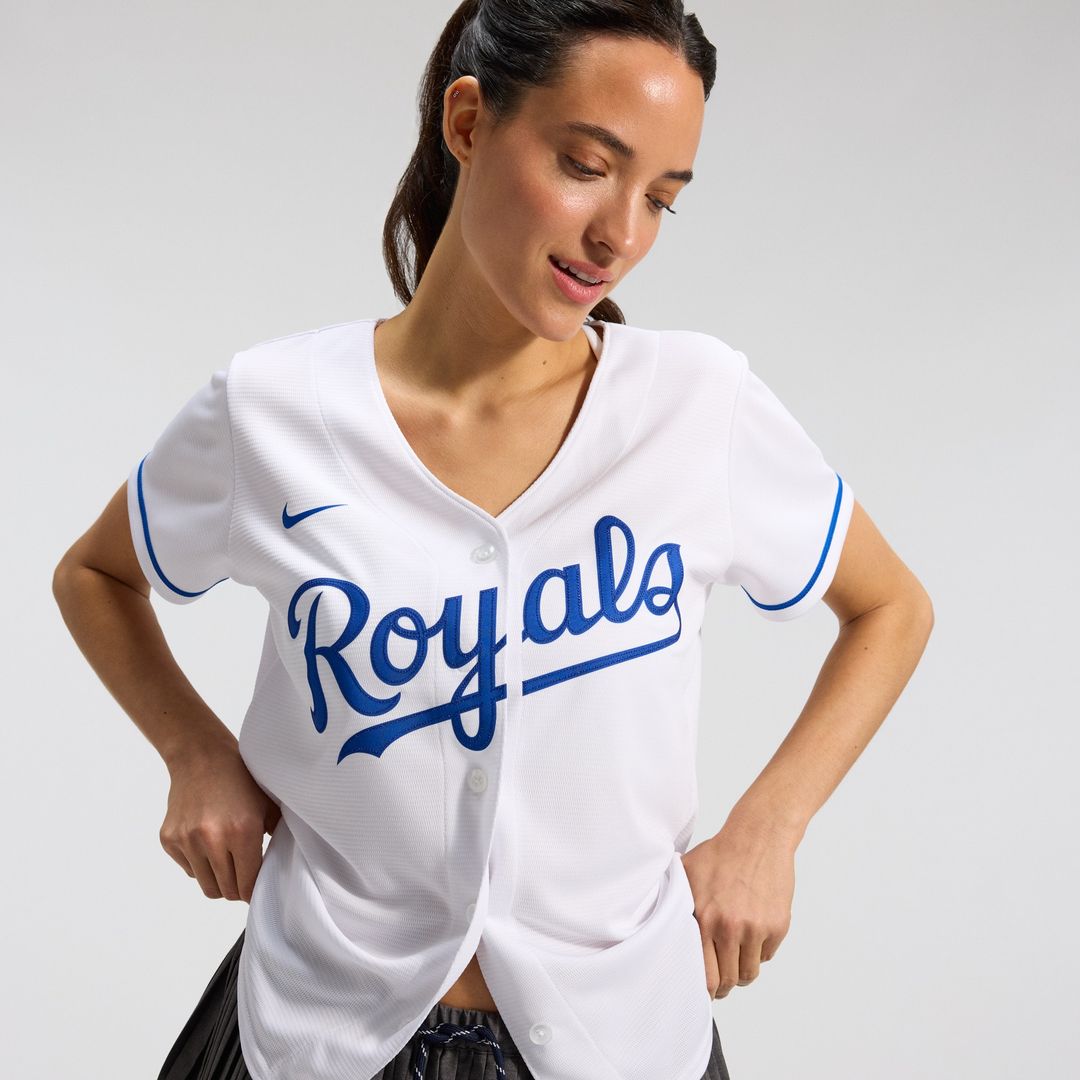 Kansas City Royals Nike Women's Home Replica Team Jersey - White MLB Team Jersey Baseball Fan Apparel