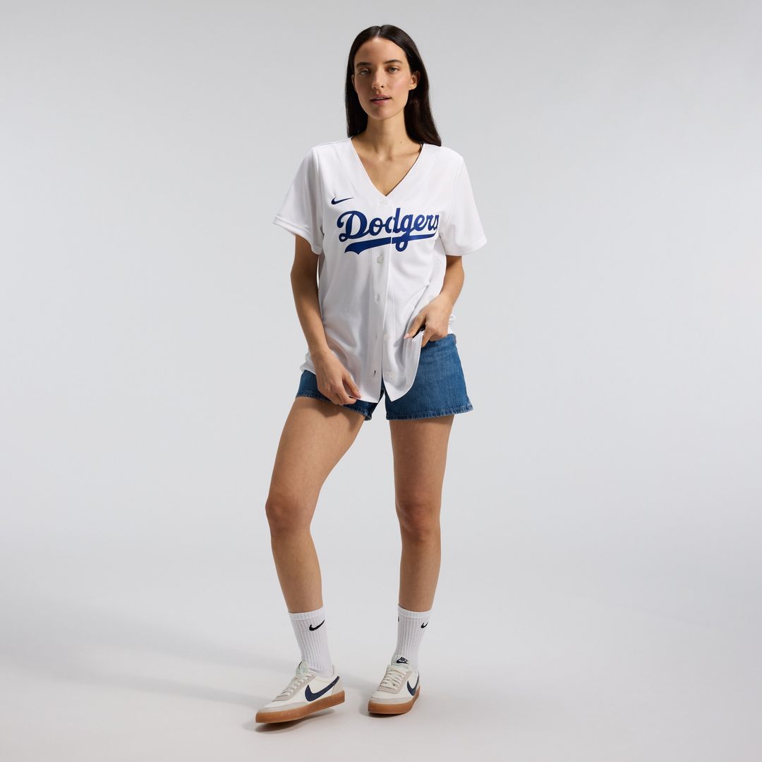Los Angeles Dodgers Nike Women's Home Replica Jersey - White MLB Team Jersey Baseball Fan Apparel