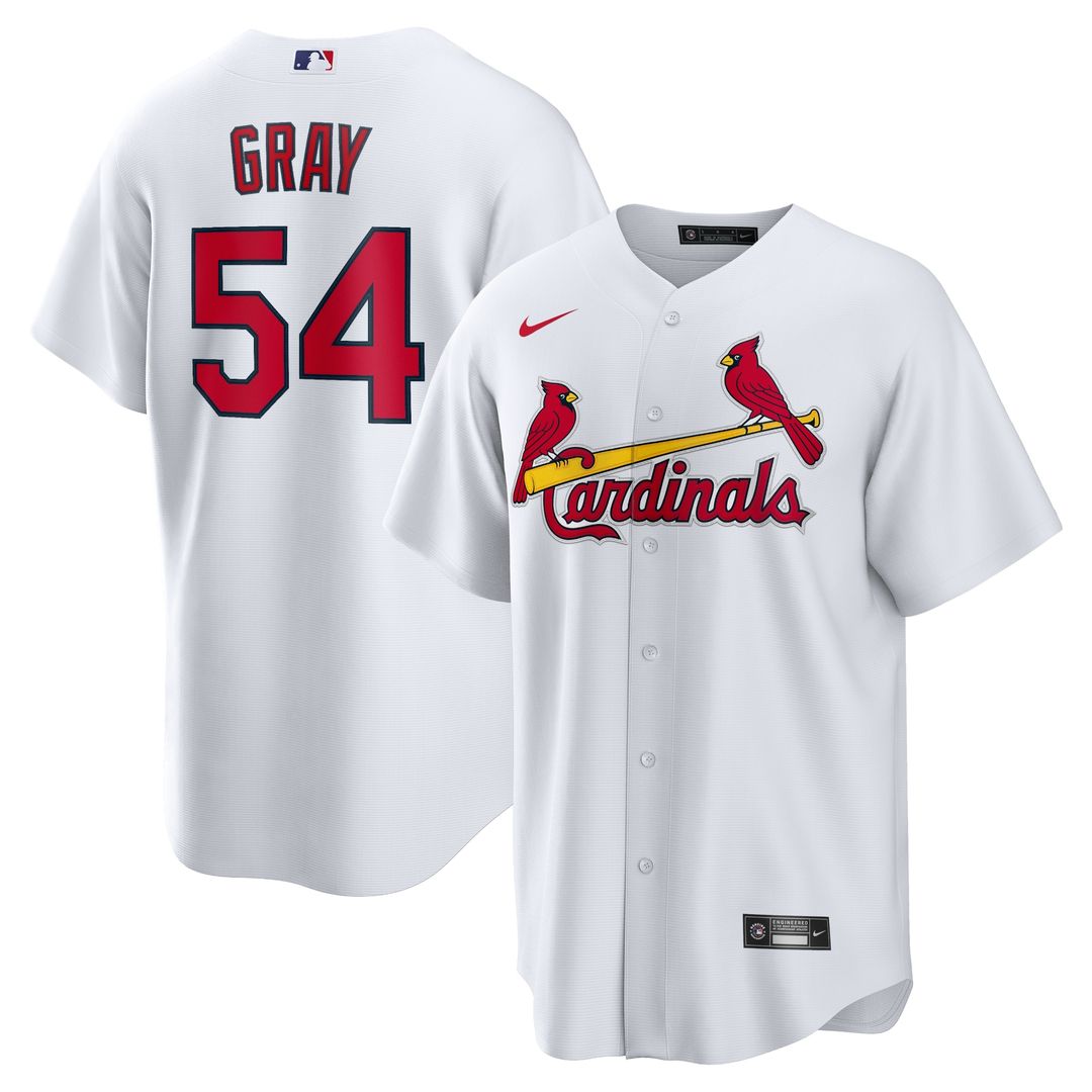 St. Louis Cardinals Sonny Gray Nike Home Replica Jersey - White MLB Team Jersey Baseball Fan Apparel