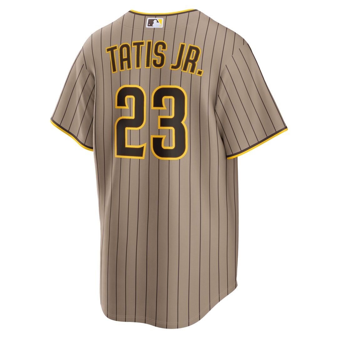 San Diego Padres Fernando Tatis Jr. Nike Alternate Replica Jersey - Sand MLB Team Jersey Baseball Fan Apparel