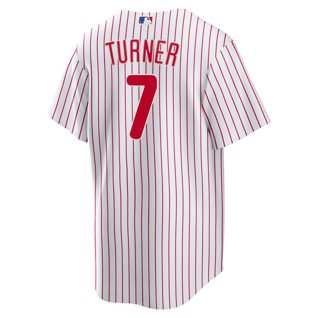Philadelphia Phillies Trea Turner Nike Home Replica Player Jersey - White MLB Team Jersey Baseball Fan Apparel